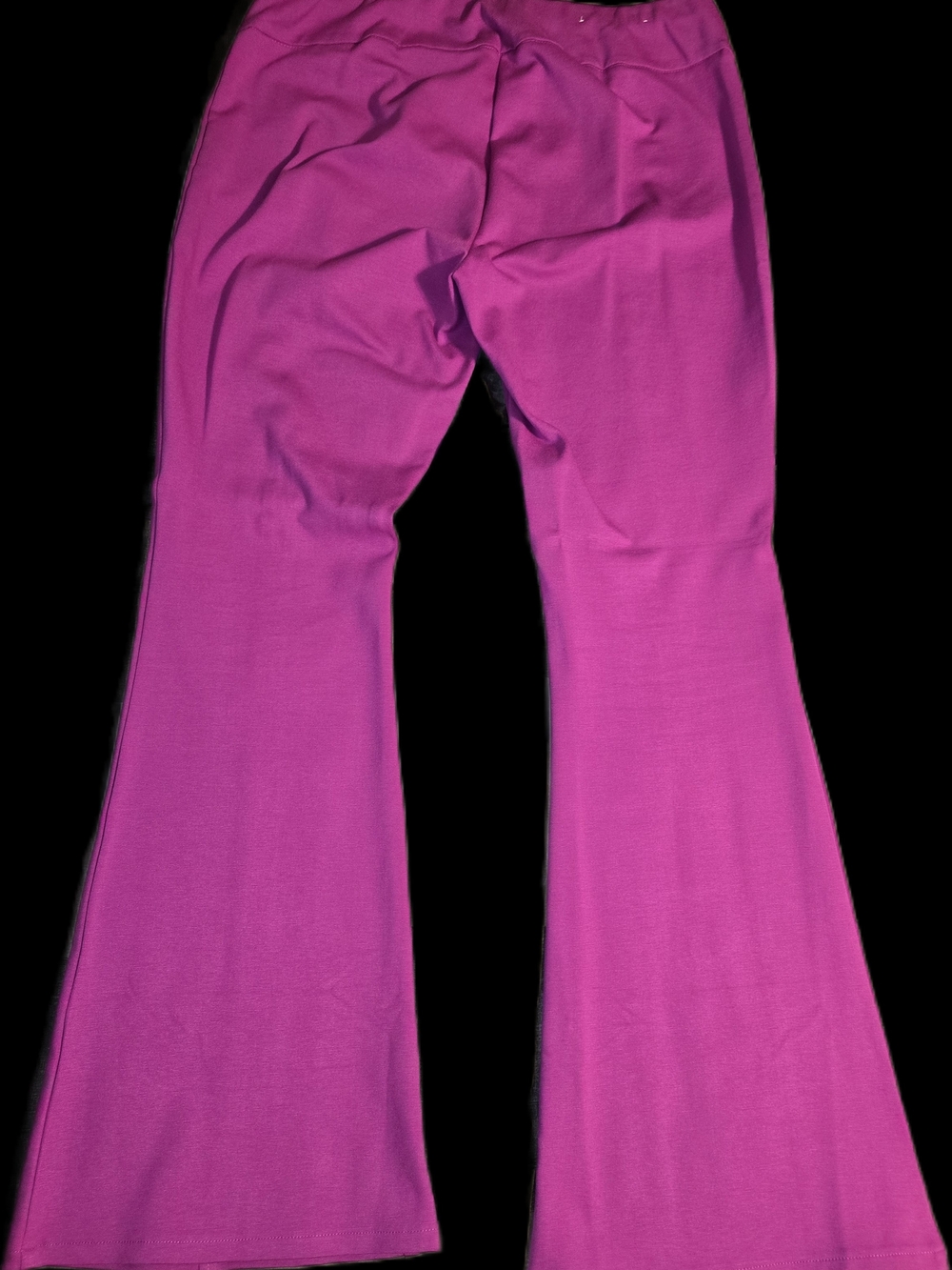 Dear Scarlett High-Waist Magenta Flare Magic Pants Size XL - Picture 7 of 10
